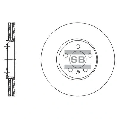 SD5408 HIQ Тормозной диск (фото 1)