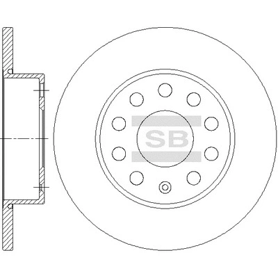 SD5412 HIQ Тормозной диск (фото 1)