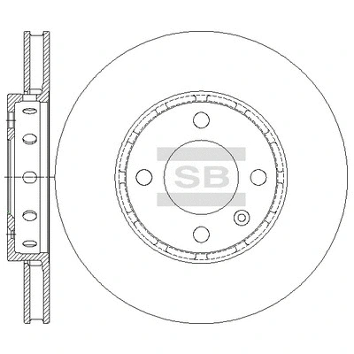 SD5415 HIQ Тормозной диск (фото 1)