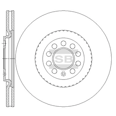 SD5439 HIQ Тормозной диск (фото 1)