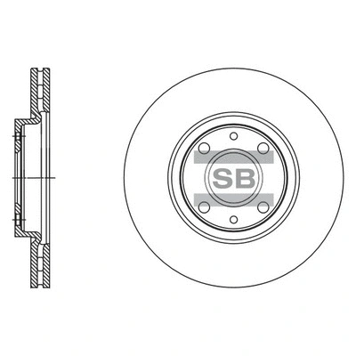 SD5502 HIQ Тормозной диск (фото 1)