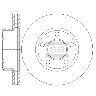 SD5507 HIQ Тормозной диск (фото 1)