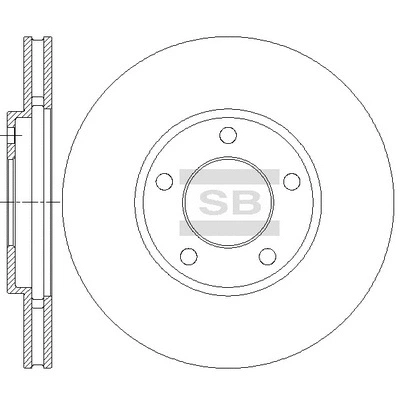SD5524 HIQ Тормозной диск (фото 1)