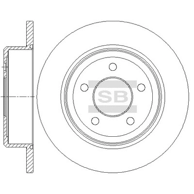 SD5526 HIQ Тормозной диск (фото 1)
