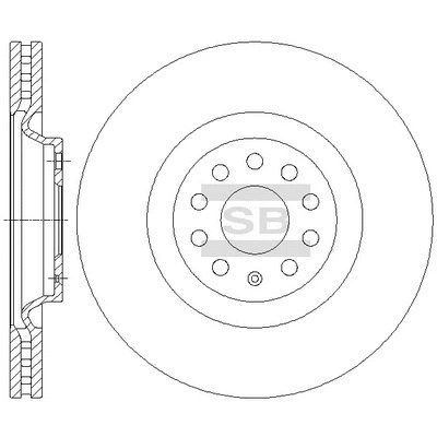 SD5701 HIQ Тормозной диск (фото 1)