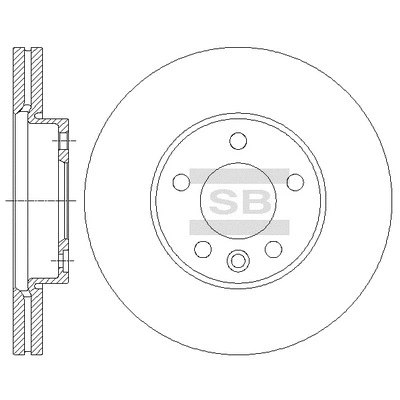 SD5703 HIQ Тормозной диск (фото 1)