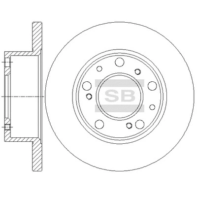 SD6002 HIQ Тормозной диск (фото 1)