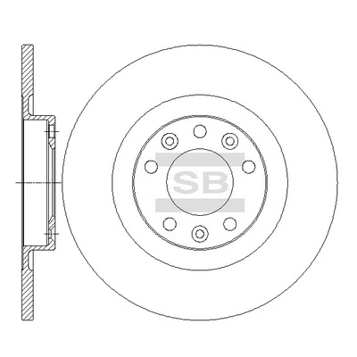 SD6005 HIQ Тормозной диск (фото 1)