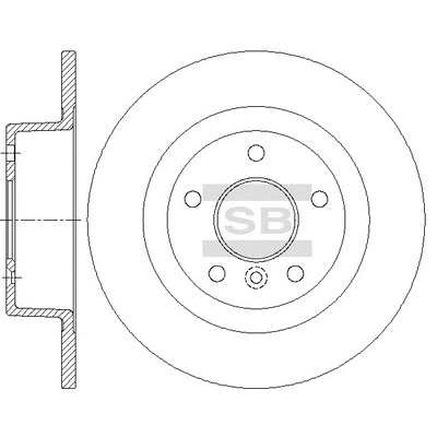 SD6201 HIQ Тормозной диск (фото 1)
