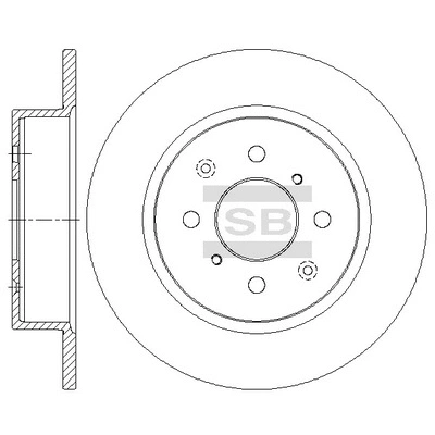 SD6202 HIQ Тормозной диск (фото 1)