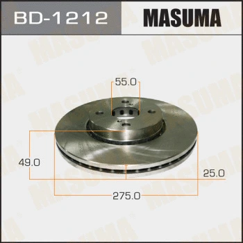 BD-1212 MASUMA Тормозной диск (фото 1)