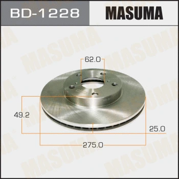 BD-1228 MASUMA Тормозной диск (фото 1)