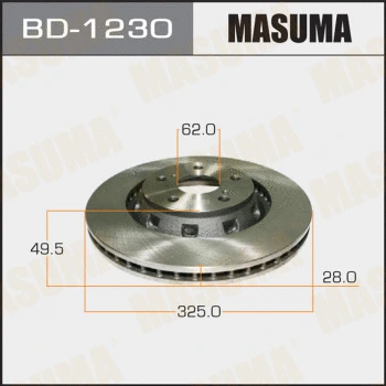BD-1230 MASUMA Тормозной диск (фото 1)