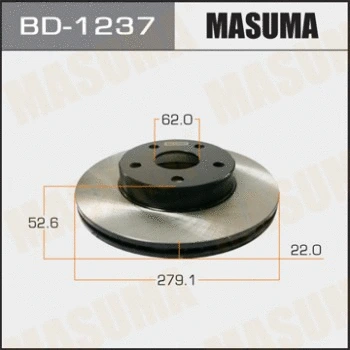 BD-1237 MASUMA Тормозной диск (фото 1)
