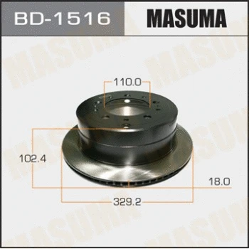 BD-1516 MASUMA Тормозной диск (фото 1)