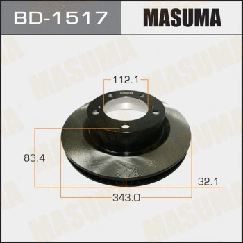 BD-1517 MASUMA Тормозной диск (фото 1)