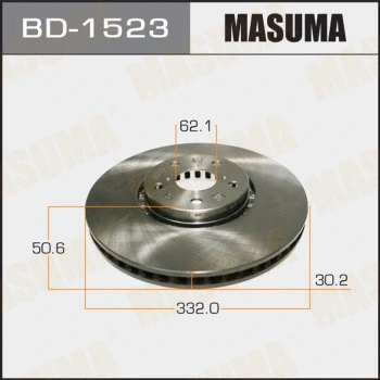 BD-1523 MASUMA Тормозной диск (фото 1)