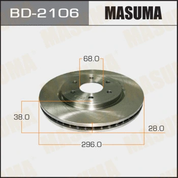 BD-2106 MASUMA Тормозной диск (фото 1)