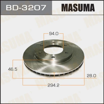 BD-3207 MASUMA Тормозной диск (фото 1)