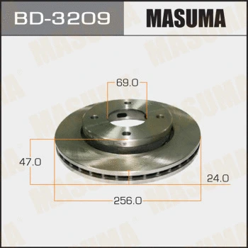 BD-3209 MASUMA Тормозной диск (фото 1)