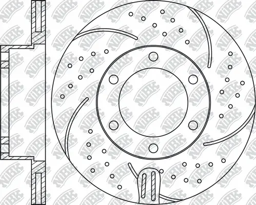 RN1128DSET NIBK Экономичный тормозной диск (фото 1)