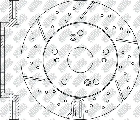 RN1177DSET NIBK Экономичный тормозной диск (фото 2)