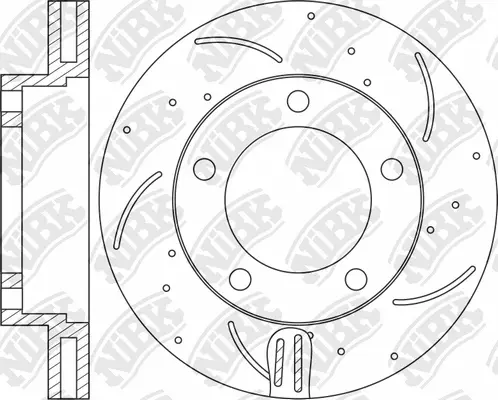 RN1224DSET NIBK Экономичный тормозной диск (фото 1)