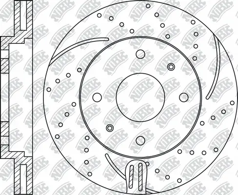 RN1237DSET NIBK Экономичный тормозной диск (фото 2)