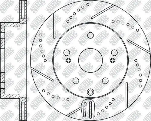 RN1439DSET NIBK Экономичный тормозной диск (фото 2)
