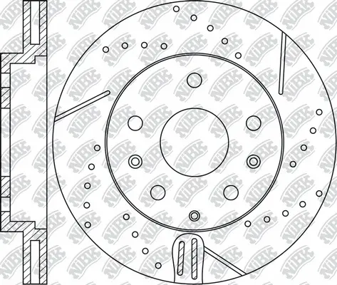 RN1515DSET NIBK Экономичный тормозной диск (фото 2)