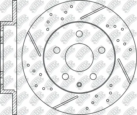 RN1552DSET NIBK Экономичный тормозной диск (фото 2)
