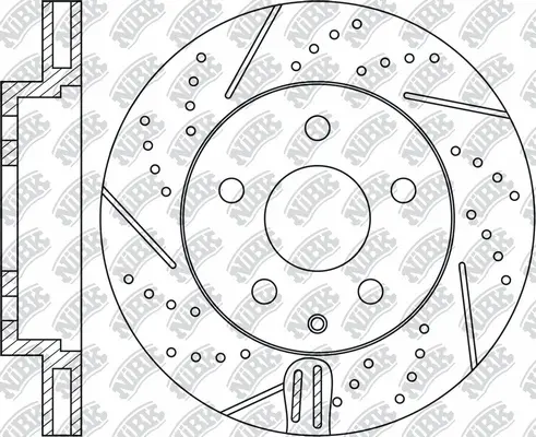 RN1564DSET NIBK Экономичный тормозной диск (фото 2)