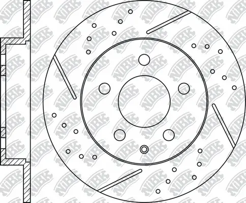 RN1565DSET NIBK Экономичный тормозной диск (фото 2)