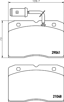 8DB 355 005-481 BEHR/HELLA/PAGID Комплект тормозных колодок, дисковый тормоз (фото 1)