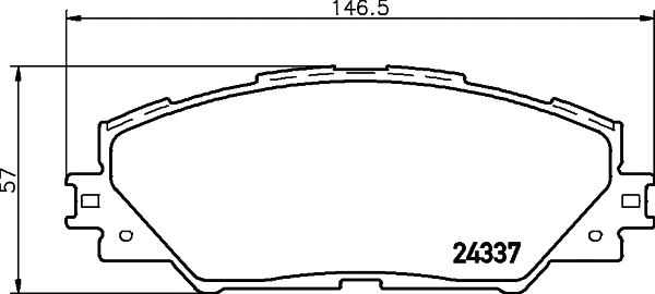 8DB 355 006-871 BEHR/HELLA/PAGID Комплект тормозных колодок, дисковый тормоз (фото 1)