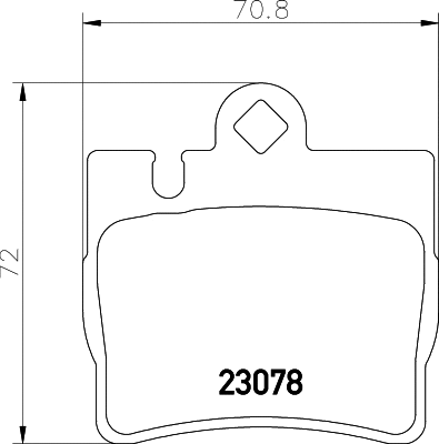 8DB 355 008-711 BEHR/HELLA/PAGID Комплект тормозных колодок, дисковый тормоз (фото 1)