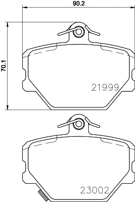 8DB 355 008-721 BEHR/HELLA/PAGID Комплект тормозных колодок, дисковый тормоз (фото 1)