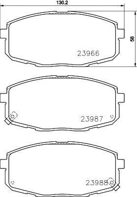 8DB 355 010-611 BEHR/HELLA/PAGID Комплект тормозных колодок, дисковый тормоз (фото 1)