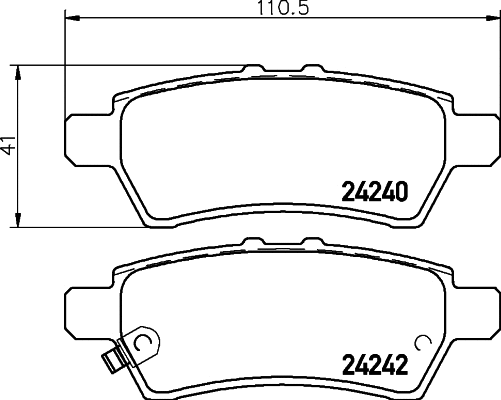 8DB 355 012-081 BEHR/HELLA/PAGID Комплект тормозных колодок, дисковый тормоз (фото 1)