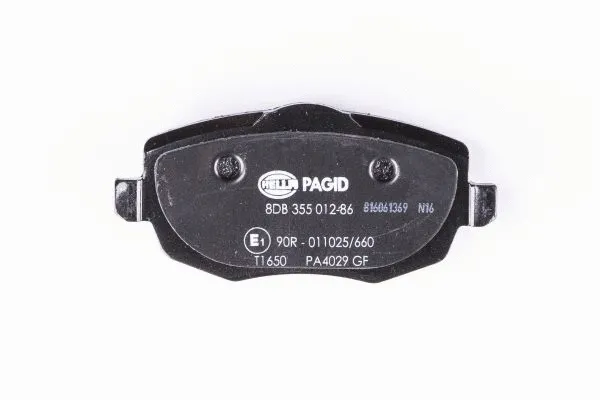 8DB 355 012-851 BEHR/HELLA/PAGID Комплект тормозных колодок, дисковый тормоз (фото 3)