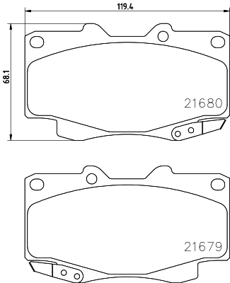 8DB 355 013-481 BEHR/HELLA/PAGID Комплект тормозных колодок, дисковый тормоз (фото 1)