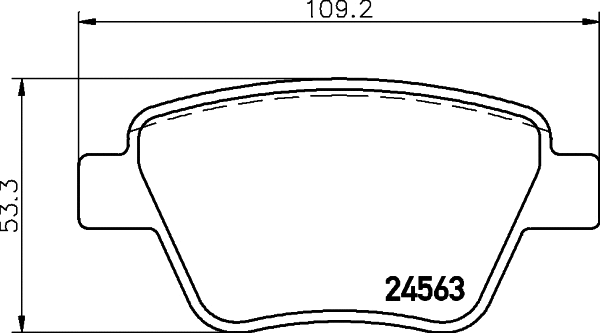 8DB 355 014-021 BEHR/HELLA/PAGID Комплект тормозных колодок, дисковый тормоз (фото 1)