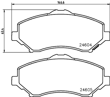 8DB 355 014-321 BEHR/HELLA/PAGID Комплект тормозных колодок, дисковый тормоз (фото 1)