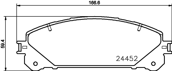 8DB 355 015-461 BEHR/HELLA/PAGID Комплект тормозных колодок, дисковый тормоз (фото 1)