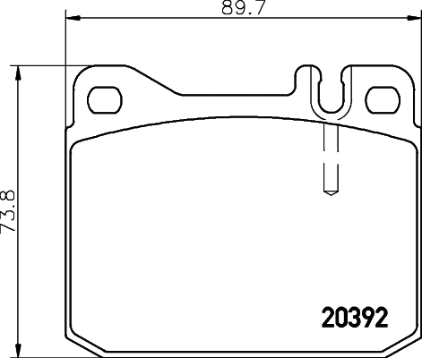 8DB 355 017-481 BEHR/HELLA/PAGID Комплект тормозных колодок, дисковый тормоз (фото 1)