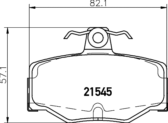 8DB 355 018-021 BEHR/HELLA/PAGID Комплект тормозных колодок, дисковый тормоз (фото 1)