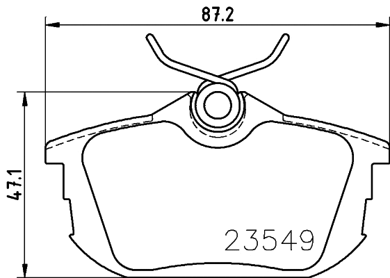 8DB 355 018-271 BEHR/HELLA/PAGID Комплект тормозных колодок, дисковый тормоз (фото 1)
