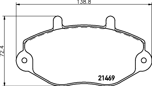 8DB 355 019-381 BEHR/HELLA/PAGID Комплект тормозных колодок, дисковый тормоз (фото 1)