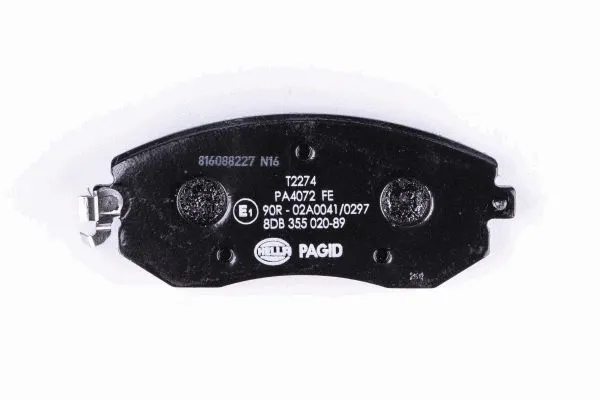 8DB 355 020-891 BEHR/HELLA/PAGID Комплект тормозных колодок, дисковый тормоз (фото 3)