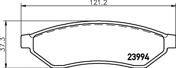 8DB 355 023-511 BEHR/HELLA/PAGID Комплект тормозных колодок, дисковый тормоз (фото 1)